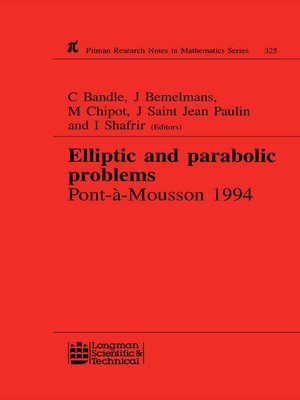 cover image of Elliptic and Parabolic Problems